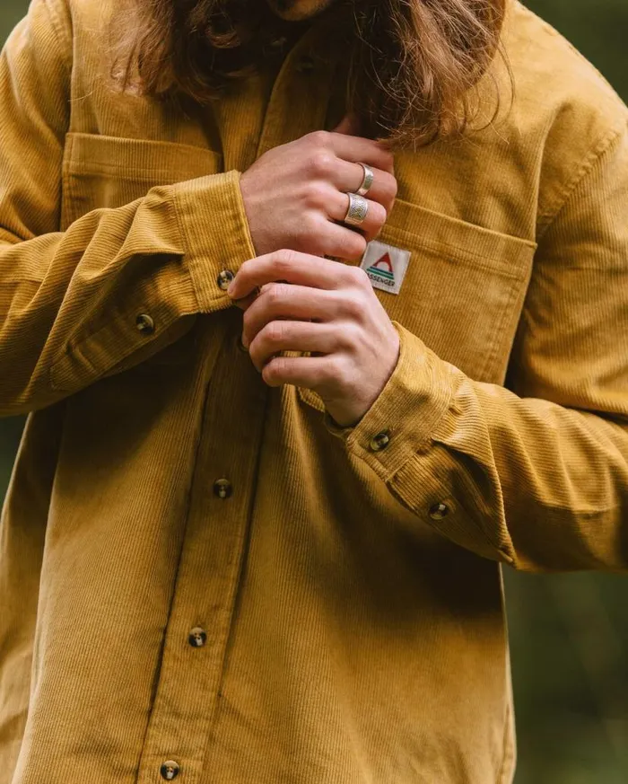 Men Tops Passenger Backcountry Cord Shirt Mustard Gold Mustard Gold