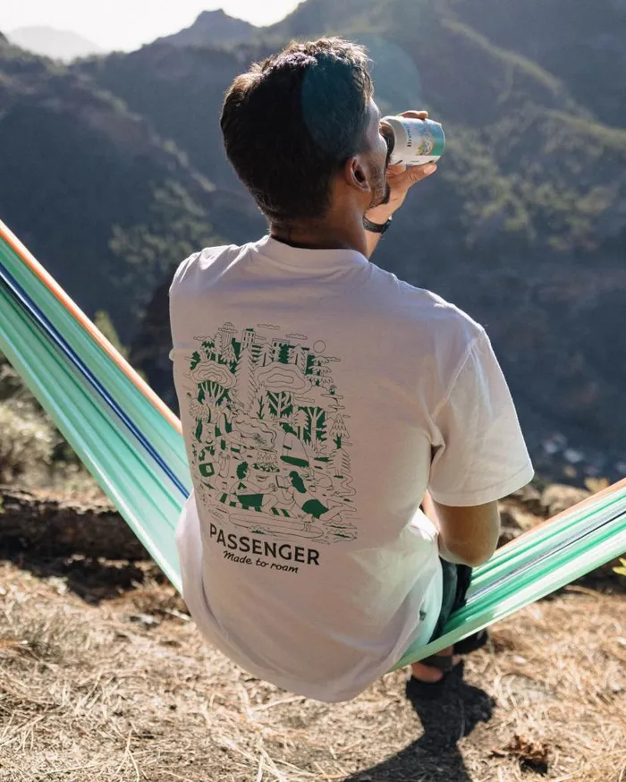 Men Tops Passenger Better Outside Organic Relaxed Fit TShirt White White