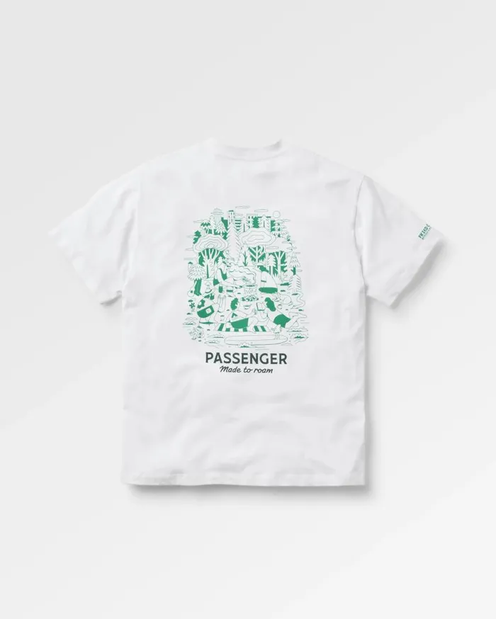 Men Tops Passenger Better Outside Organic Relaxed Fit TShirt White White