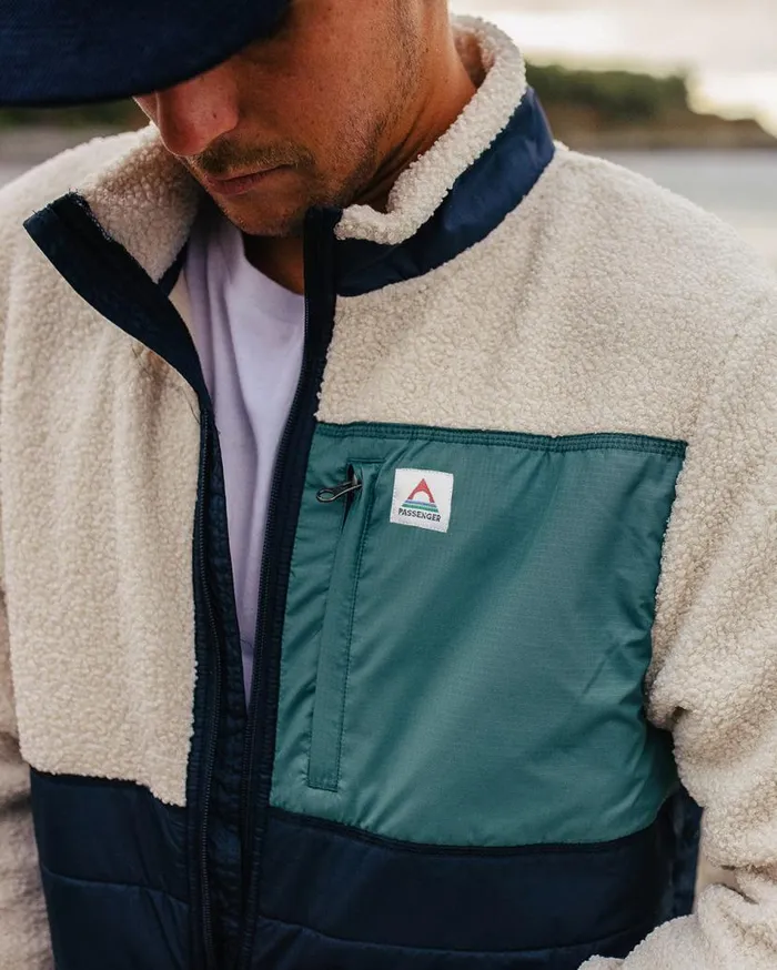 Men Tops Passenger Born Explorer Recycled PolarLined Sherpa Fleece Birch Birch