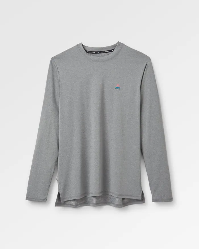 Men Tops Passenger Classic Active Recycled Marl LS TShirt Grey Marl Grey Marl