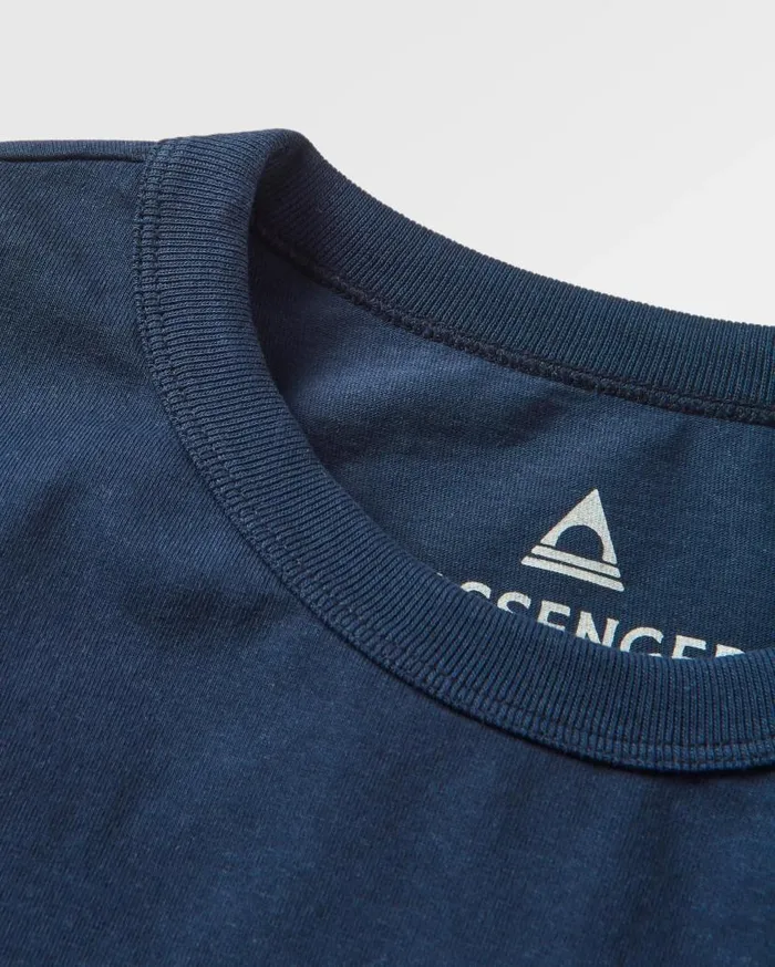 Men Tops Passenger Distance Recycled Relaxed Fit LS TShirt Deep Navy Deep Navy
