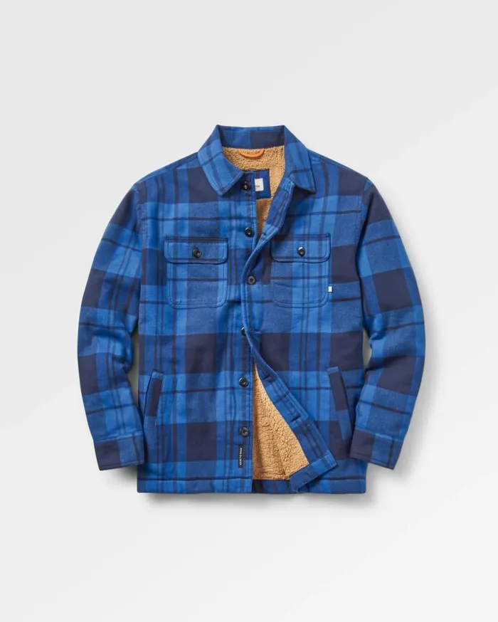 Men Tops Passenger Freestyle SherpaLined Overshirt True Blue True Blue