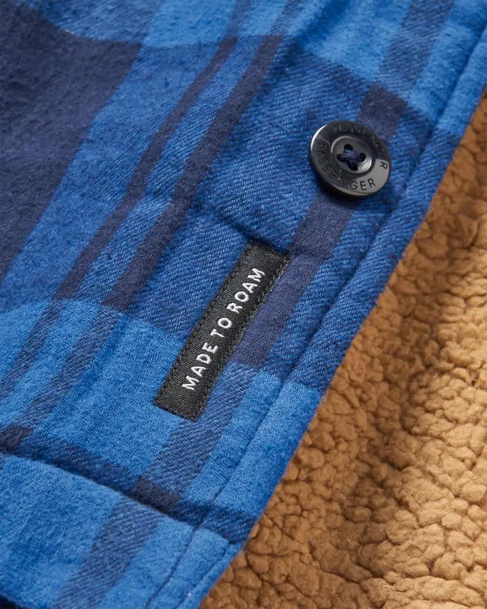 Men Tops Passenger Freestyle SherpaLined Overshirt True Blue True Blue
