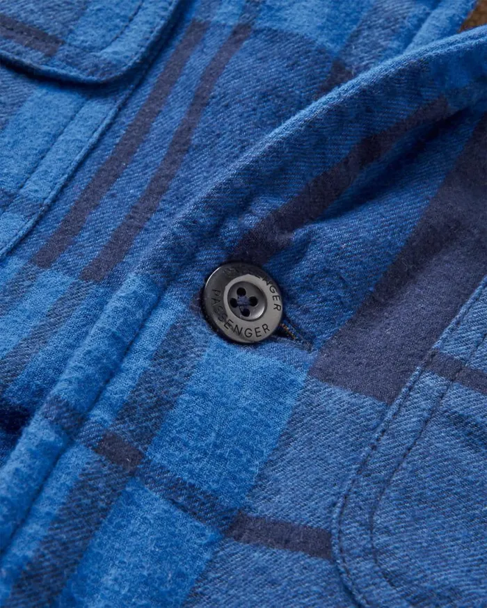 Men Tops Passenger Freestyle SherpaLined Overshirt True Blue True Blue