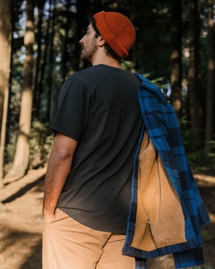 Men Tops Passenger Freestyle SherpaLined Overshirt True Blue True Blue