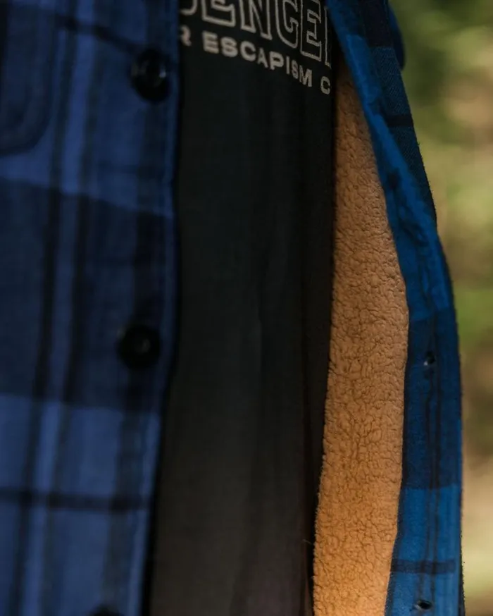 Men Tops Passenger Freestyle SherpaLined Overshirt True Blue True Blue