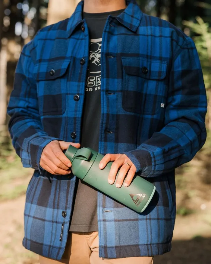 Men Tops Passenger Freestyle SherpaLined Overshirt True Blue True Blue