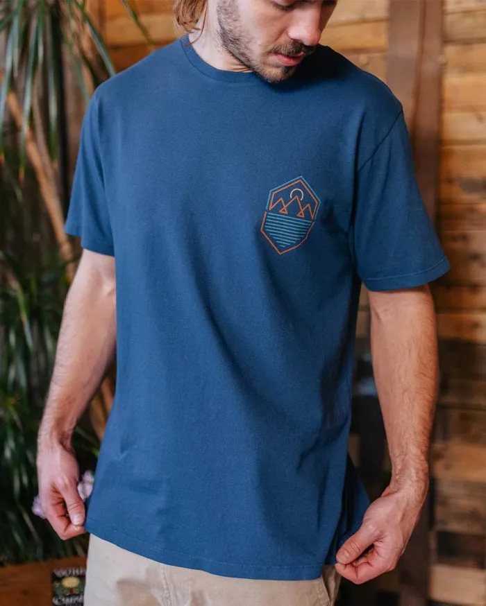 Men Tops Passenger Guided TShirt Dark Denim Dark Denim