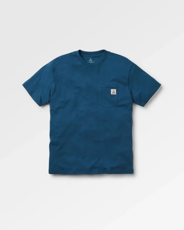 Men Tops Passenger Heritage Recycled Relaxed Fit TShirt Dark Denim Dark Denim