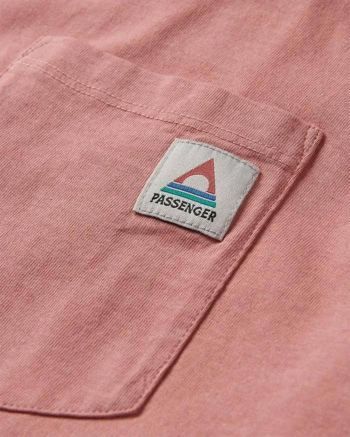Men Tops Passenger Heritage Recycled Relaxed Fit TShirt Peach Peach