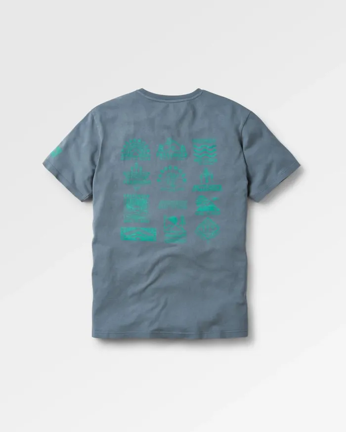 Men Tops Passenger Icon Recycled Cotton TShirt Storm Grey Storm Grey