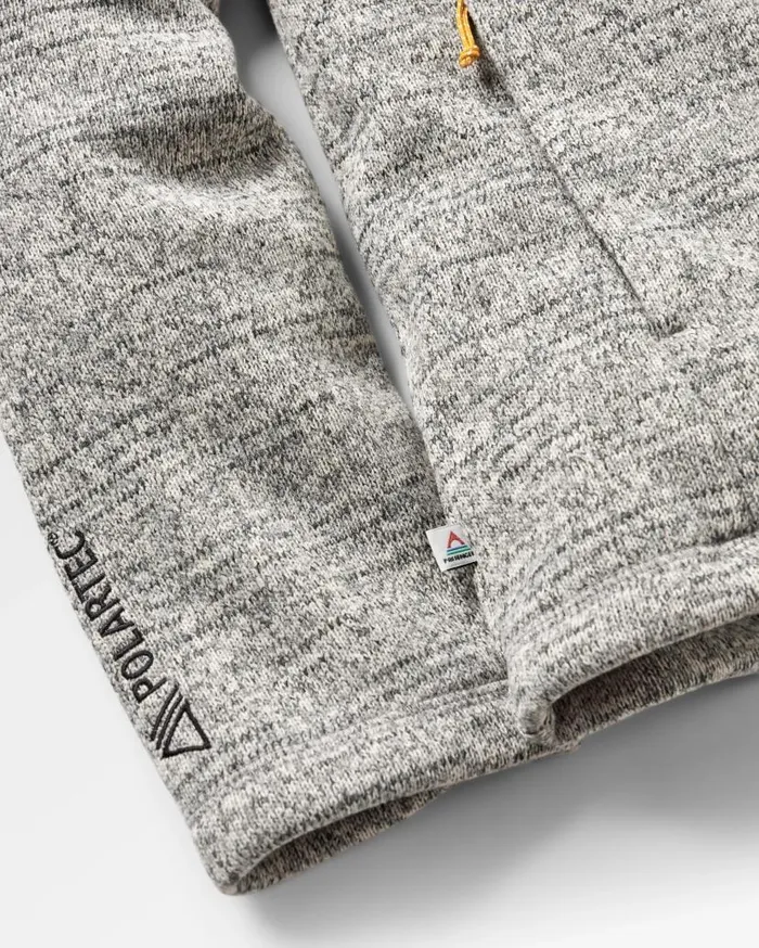 Men Tops Passenger Incline Recycled Polartec Fleece Grey Marl Grey Marl