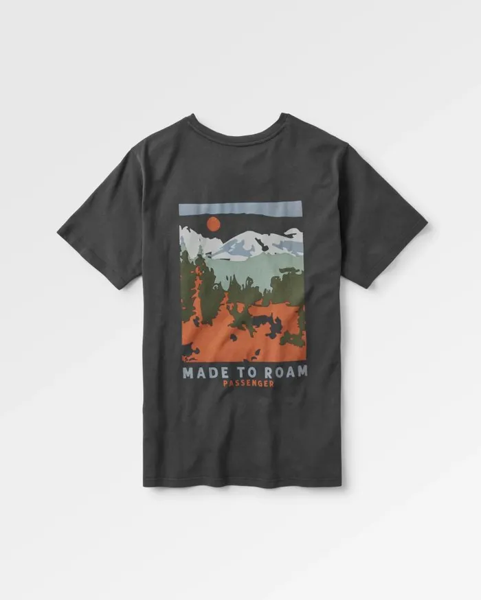 Men Tops Passenger Open Road Recycled Cotton TShirt Black Black