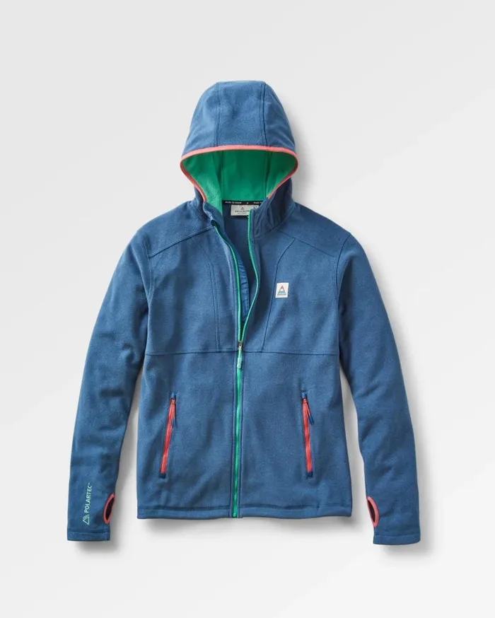 Men Tops Passenger Pinegrove Recycled Polartec Fleece Hoodie Dark Denim Marl Dark Denim Marl Men Tops Passenger Pinegrove Recycled Polartec Fleece Hoodie Dark Denim Marl Dark Denim Marl