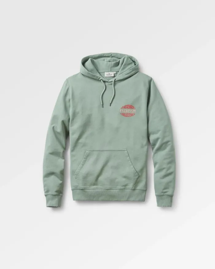 Men Tops Passenger Reconnect Recycled Cotton Hoodie Pistachio Pistachio