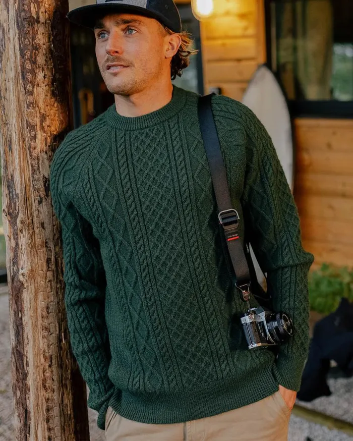 Men Tops Passenger Sandbar Cable Knitted Jumper Fir Tree Fir Tree