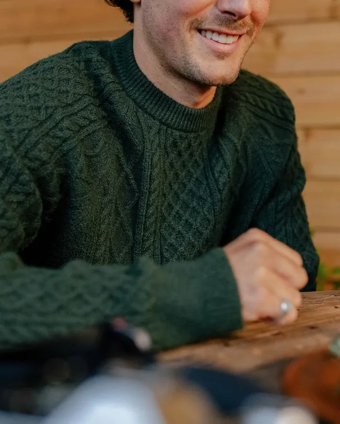 Men Tops Passenger Sandbar Cable Knitted Jumper Fir Tree Fir Tree