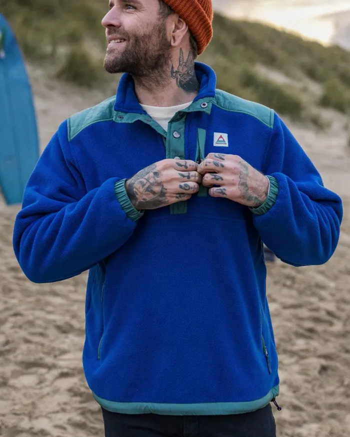 Men Tops Passenger Solace Recycled SherpaLined Polar Fleece True Blue True Blue