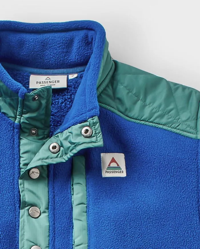 Men Tops Passenger Solace Recycled SherpaLined Polar Fleece True Blue True Blue