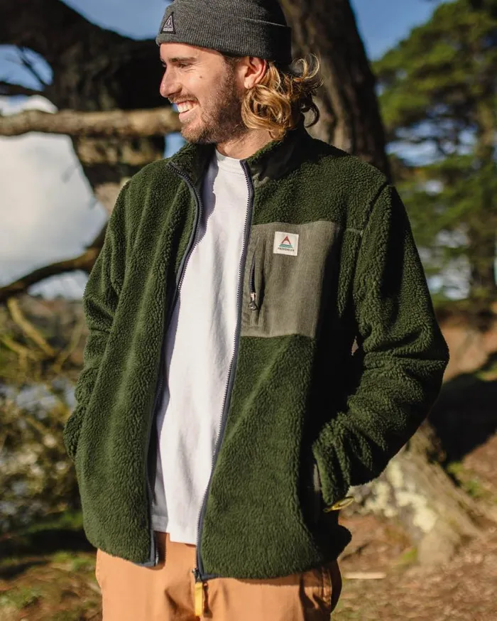 Men Tops Passenger Trekker Recycled DeepPile Sherpa Fleece Fir Tree Fir Tree