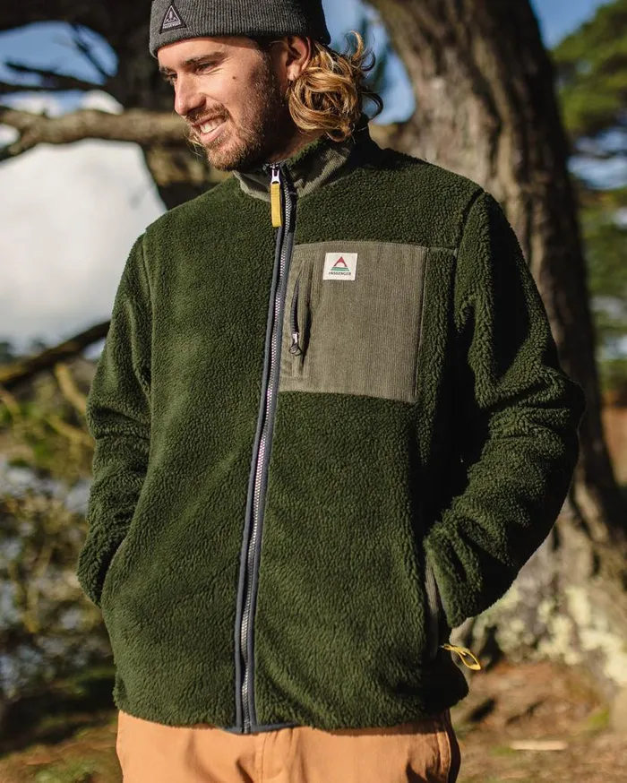 Men Tops Passenger Trekker Recycled DeepPile Sherpa Fleece Fir Tree Fir Tree