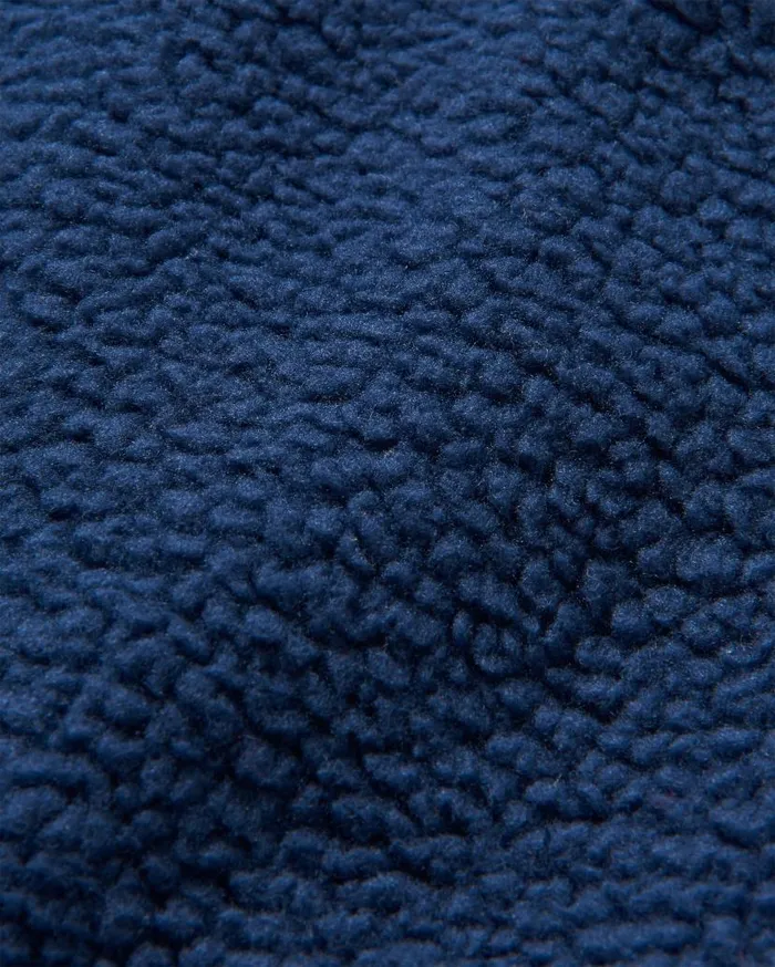 Men Tops Passenger Ventura 12 Zip Recycled Sherpa Fleece Rich Navy Rich Navy
