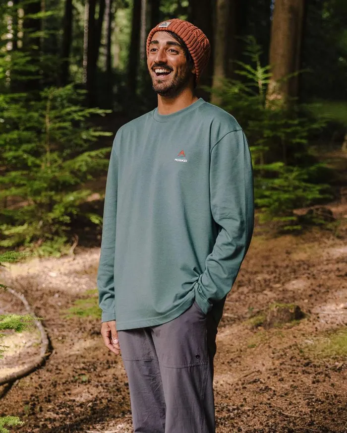 Men Tops Passenger Vita Organic Relaxed Fit LS TShirt Deep Ocean Deep Ocean