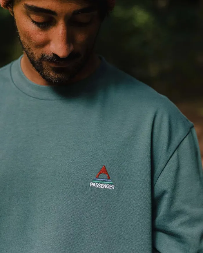 Men Tops Passenger Vita Organic Relaxed Fit LS TShirt Deep Ocean Deep Ocean