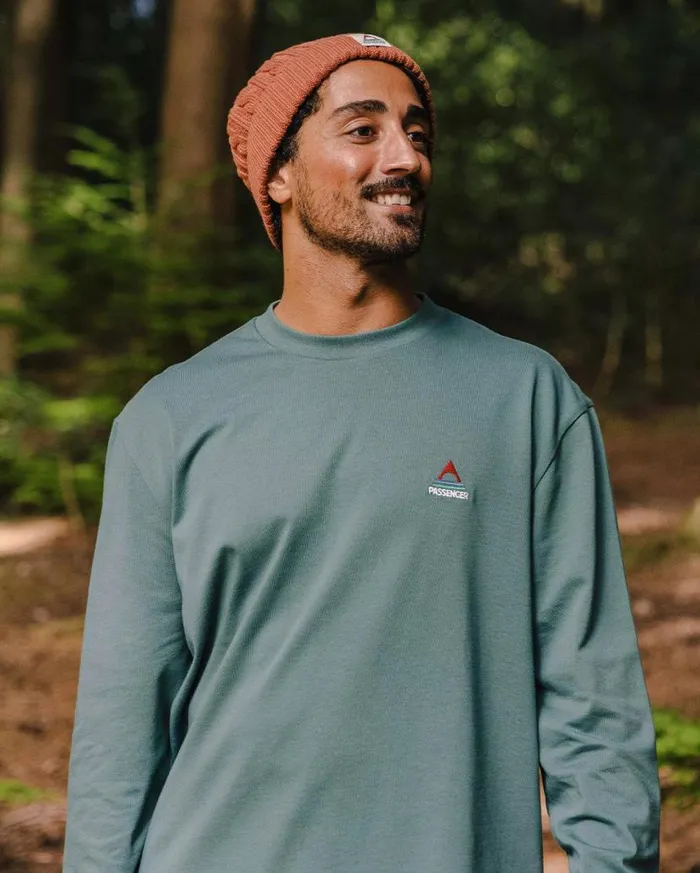 Men Tops Passenger Vita Organic Relaxed Fit LS TShirt Deep Ocean Deep Ocean
