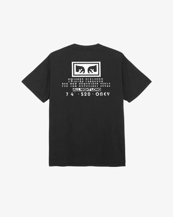Men TWISTED PLEASURE PIGMENT TSHIRT Pigment Vintage Black OBEY Clothing TSHIRTS Men TWISTED PLEASURE PIGMENT TSHIRT Pigment Vintage Black OBEY Clothing TSHIRTS