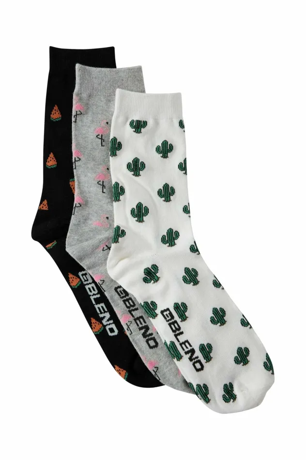 Men Underwear and Socks Blend Socks Mix Colors