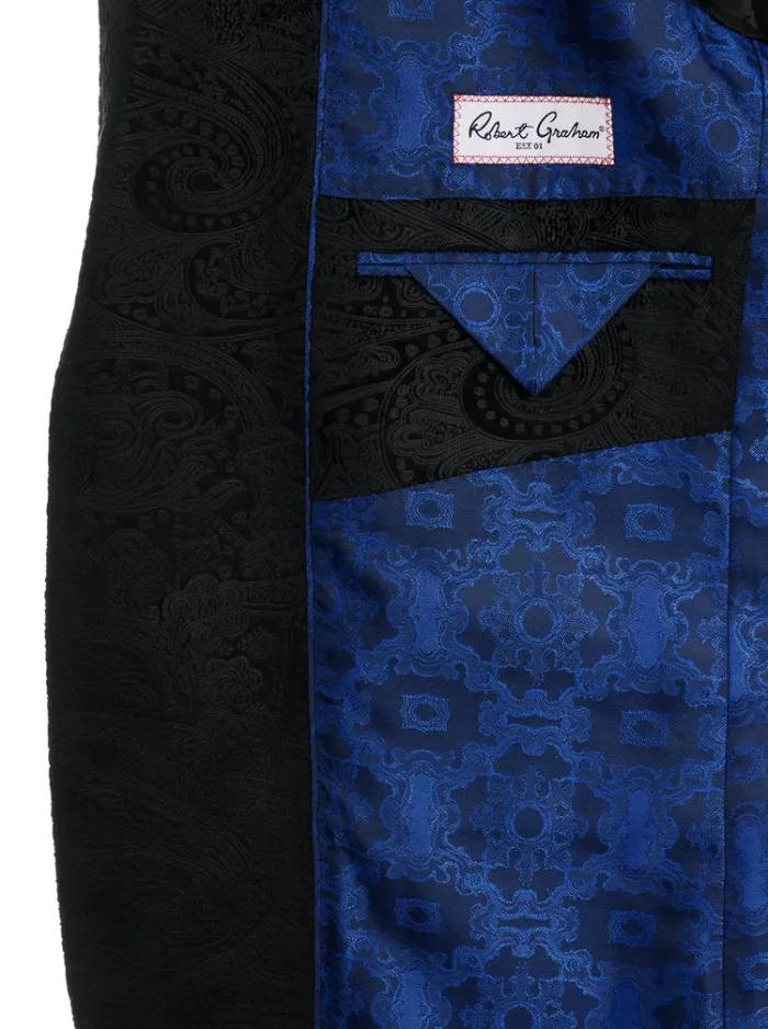 Men WEMBLEY VELVET BLAZER Black Robert Graham Blazers