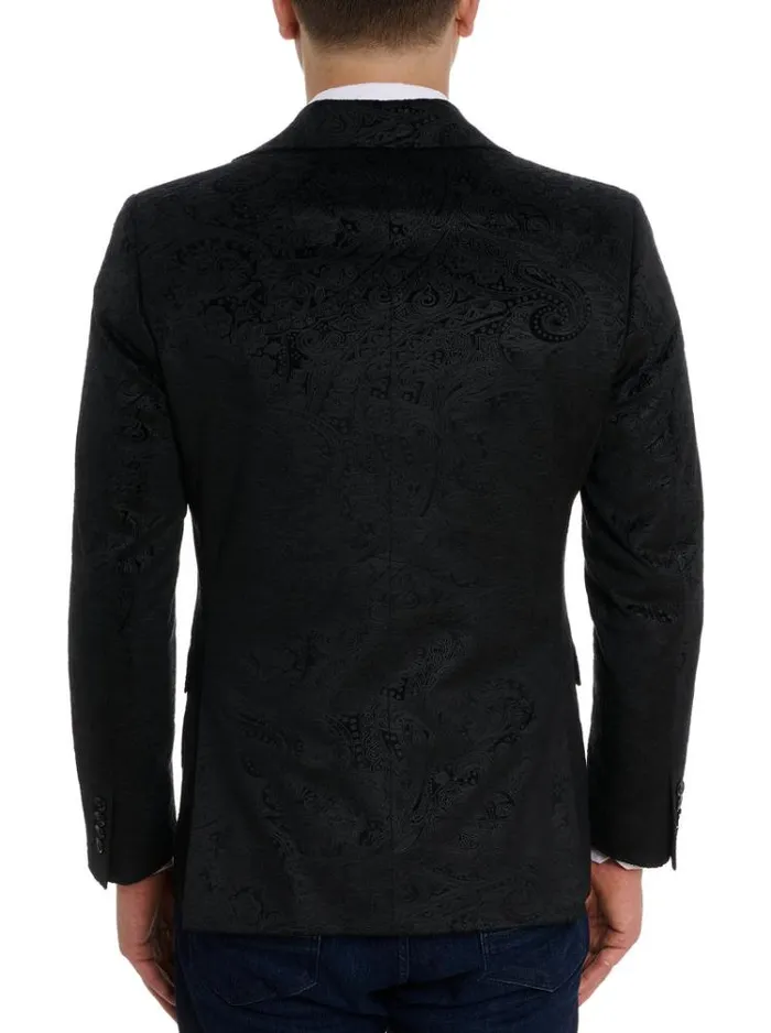 Men WEMBLEY VELVET BLAZER Black Robert Graham Blazers