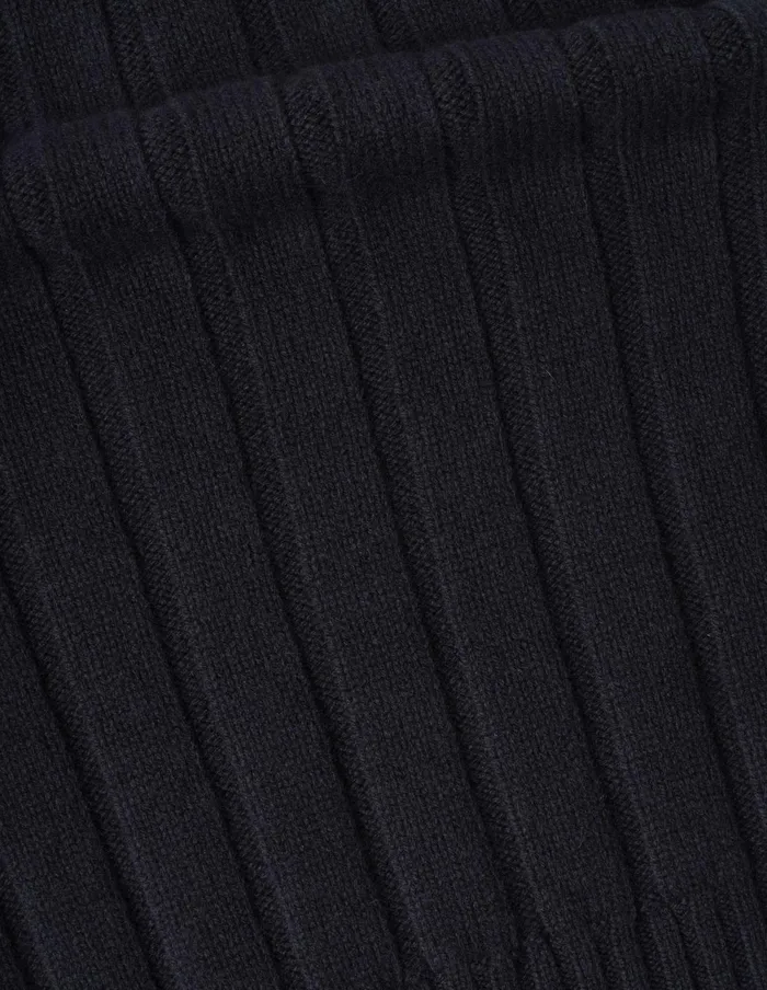 Men Wide Rib Slipover Navy Margaret Howell Knitwear