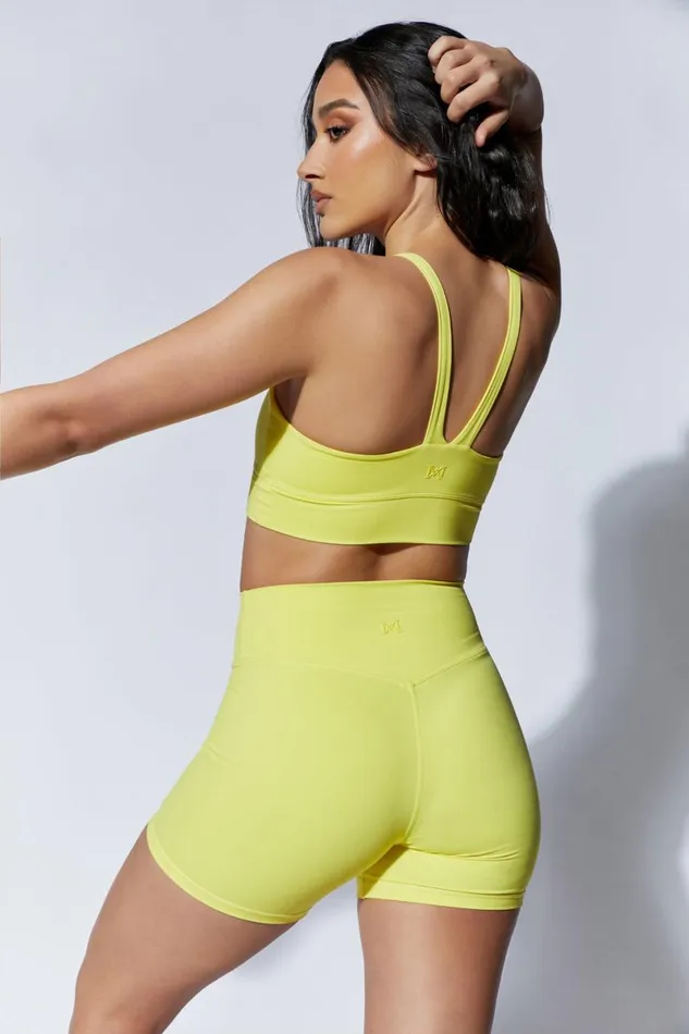 Meshki Activewear Carly Bike Shorts 8211 Yellow Yellow 8211 Women Meshki Activewear Carly Bike Shorts 8211 Yellow Yellow 8211 Women