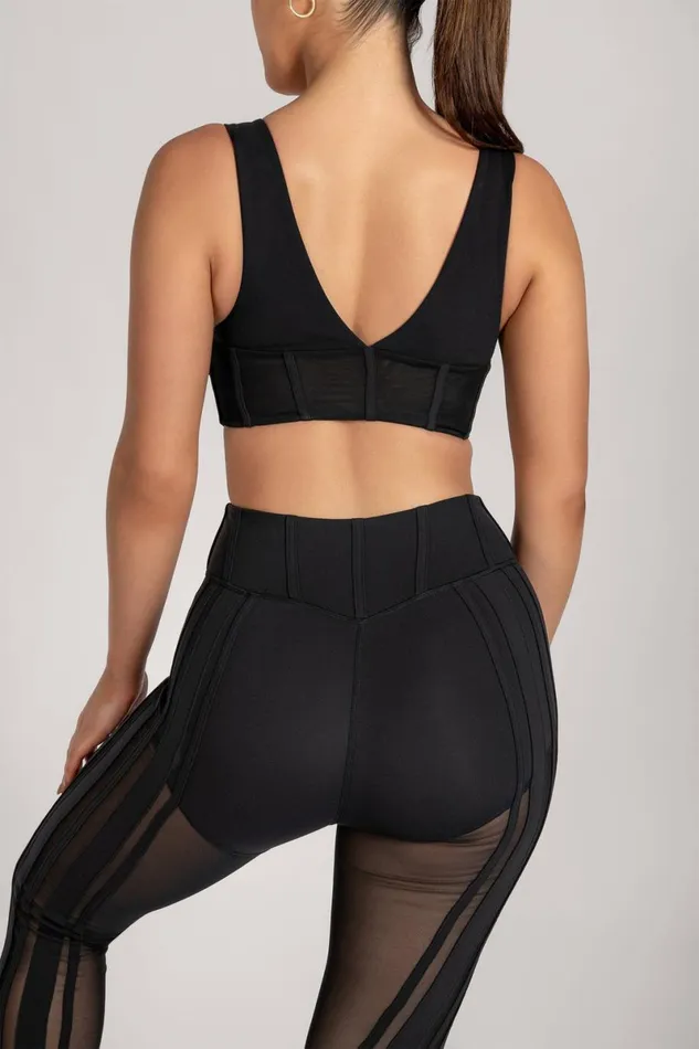 Meshki Activewear Dion Mesh Pannelled Leggings 8211 Black Black 8211 Women Meshki Activewear Dion Mesh Pannelled Leggings 8211 Black Black 8211 Women