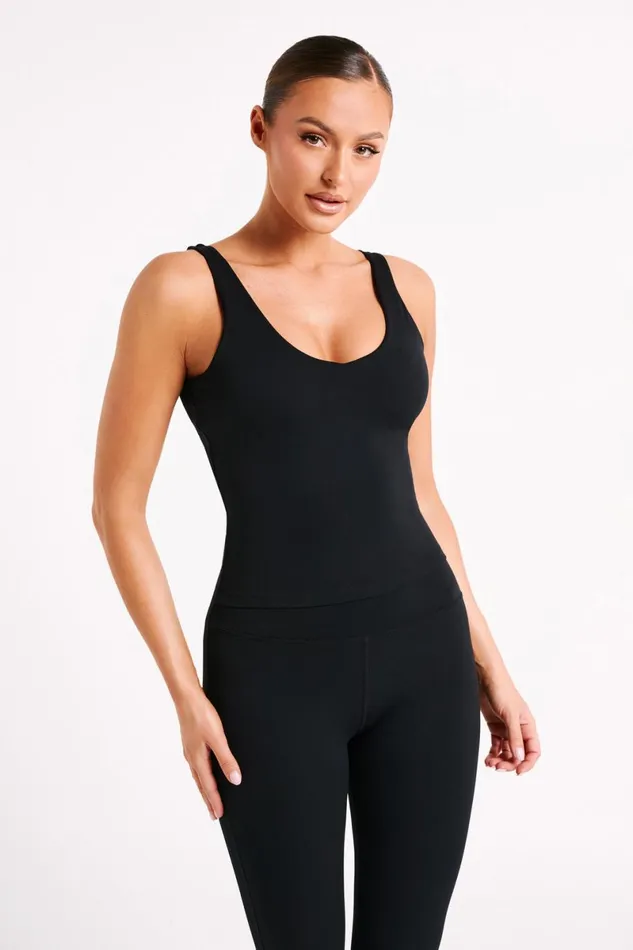Meshki Activewear Tops Nadine Yoga Top 8211 Black Black 8211 Women