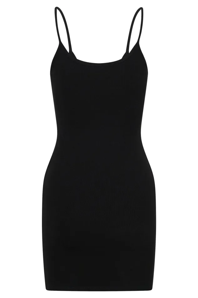 Meshki Basic Dresses Alexis Mini Ribbed Dress 8211 Black Black 8211 Women