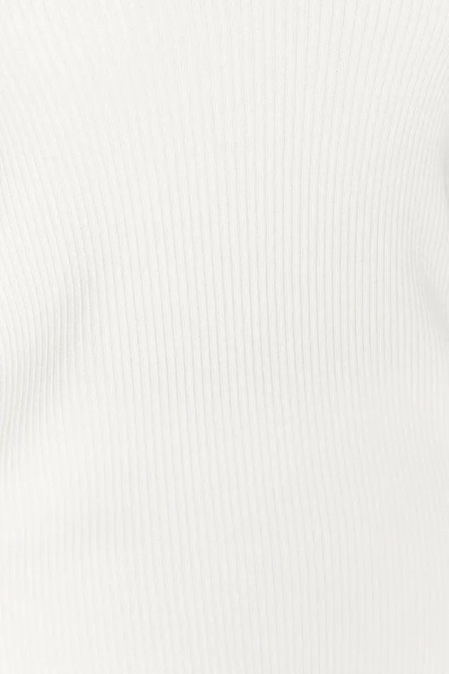 Meshki Basic Tops Viola Collared Knit Tank Top 8211 White White 8211 Women