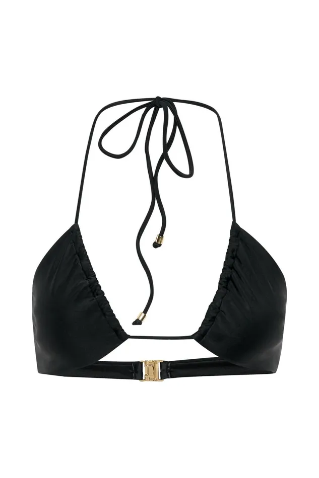 Meshki Bikini Tops Willow Recycled Nylon Ruched Drawstring Bikini Top 8211 Black Black 8211 Women Meshki Bikini Tops Willow Recycled Nylon Ruched Drawstring Bikini Top 8211 Black Black 8211 Women
