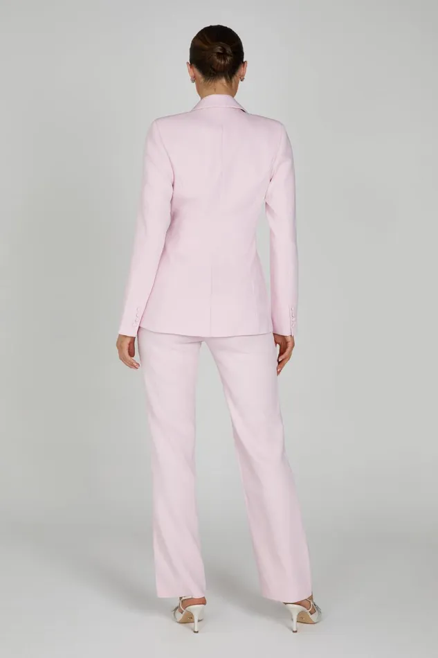 Meshki Blazers Helda Fitted Cinched Waist Blazer 8211 Blush Pink Blushpink 8211 Women Meshki Blazers Helda Fitted Cinched Waist Blazer 8211 Blush Pink Blushpink 8211 Women