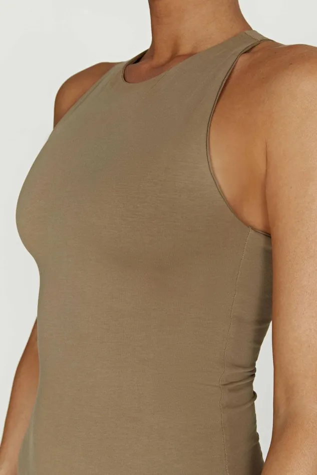 Meshki Bodysuits Sawyer Racer Bodysuit 8211 Olive Olive 8211 Women