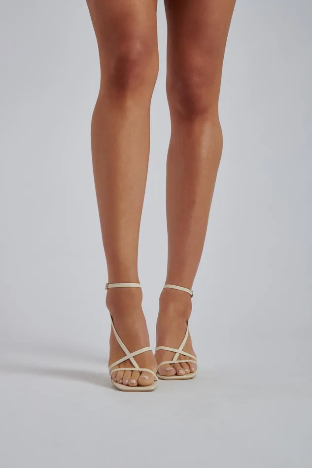 Meshki Brides Brandy Ankle Strap Heels 8211 Ivory Ivory 8211 Women Meshki Brides Brandy Ankle Strap Heels 8211 Ivory Ivory 8211 Women
