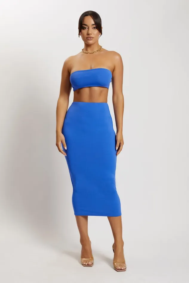 Meshki Crop Tops Mackenzie Bandeau 8211 Cobalt Blue Cobaltblue 8211 Women Meshki Crop Tops Mackenzie Bandeau 8211 Cobalt Blue Cobaltblue 8211 Women