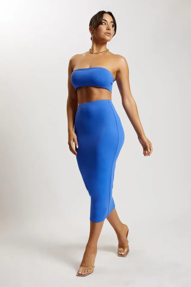 Meshki Crop Tops Mackenzie Bandeau 8211 Cobalt Blue Cobaltblue 8211 Women Meshki Crop Tops Mackenzie Bandeau 8211 Cobalt Blue Cobaltblue 8211 Women
