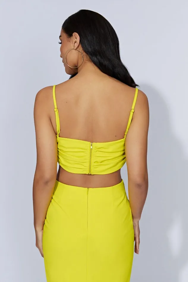 Meshki Crop Tops Maryse VHardware Crop Top 8211 Fresh Green Freshgreen 8211 Women Meshki Crop Tops Maryse VHardware Crop Top 8211 Fresh Green Freshgreen 8211 Women