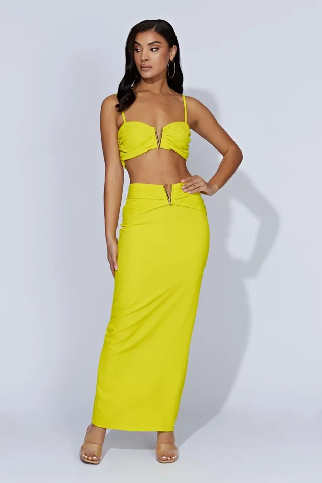 Meshki Crop Tops Maryse VHardware Crop Top 8211 Fresh Green Freshgreen 8211 Women Meshki Crop Tops Maryse VHardware Crop Top 8211 Fresh Green Freshgreen 8211 Women