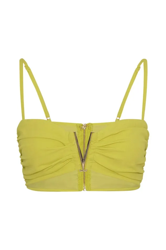 Meshki Crop Tops Maryse VHardware Crop Top 8211 Fresh Green Freshgreen 8211 Women Meshki Crop Tops Maryse VHardware Crop Top 8211 Fresh Green Freshgreen 8211 Women