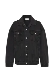 Meshki Denim Sion Oversized Denim Jacket 8211 Washed Black Washedblack 8211 Women